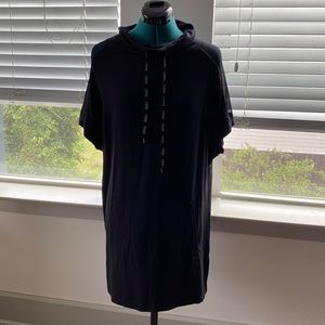 Forever 21 black short sleeve dress